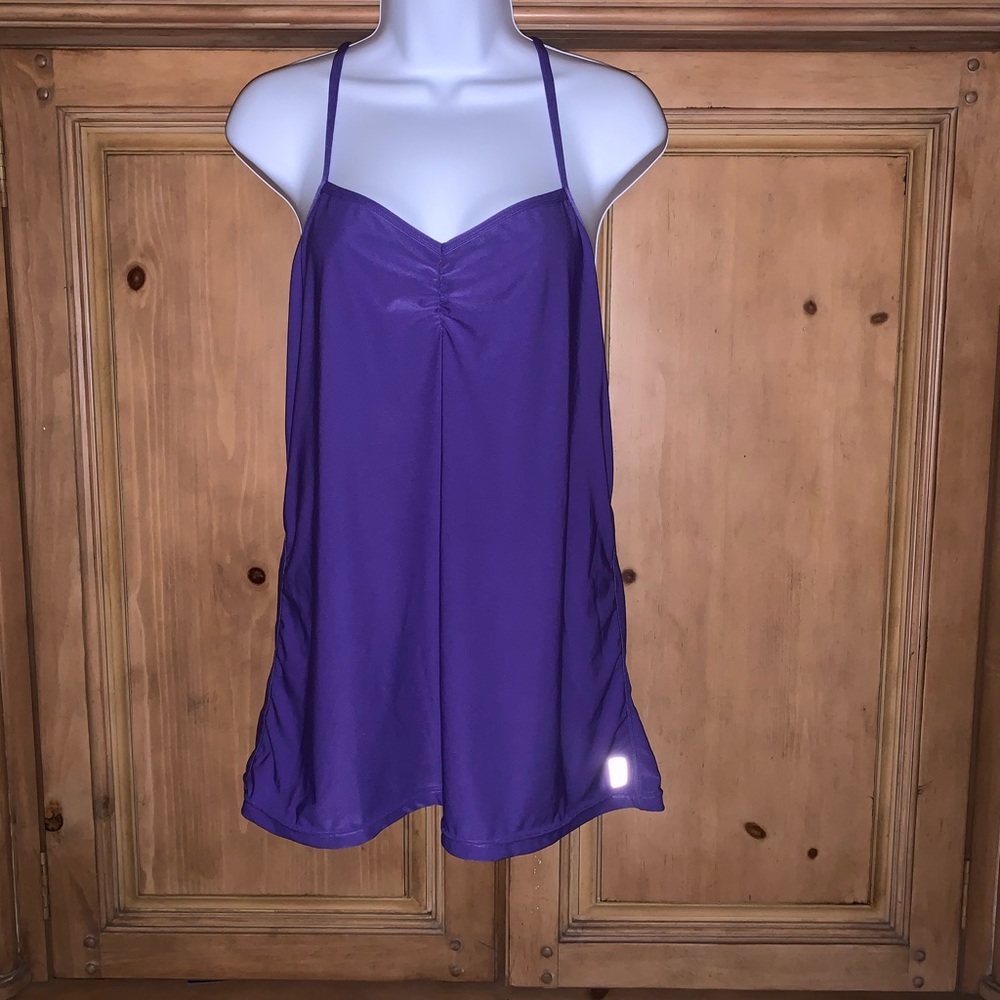 Purple workout racer back